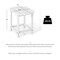 Folding Adirondack Chair HDPE Outdoor Patio Chair With Side Table Cup Holder All Weather Lounge Chair Fire Pit Furniture